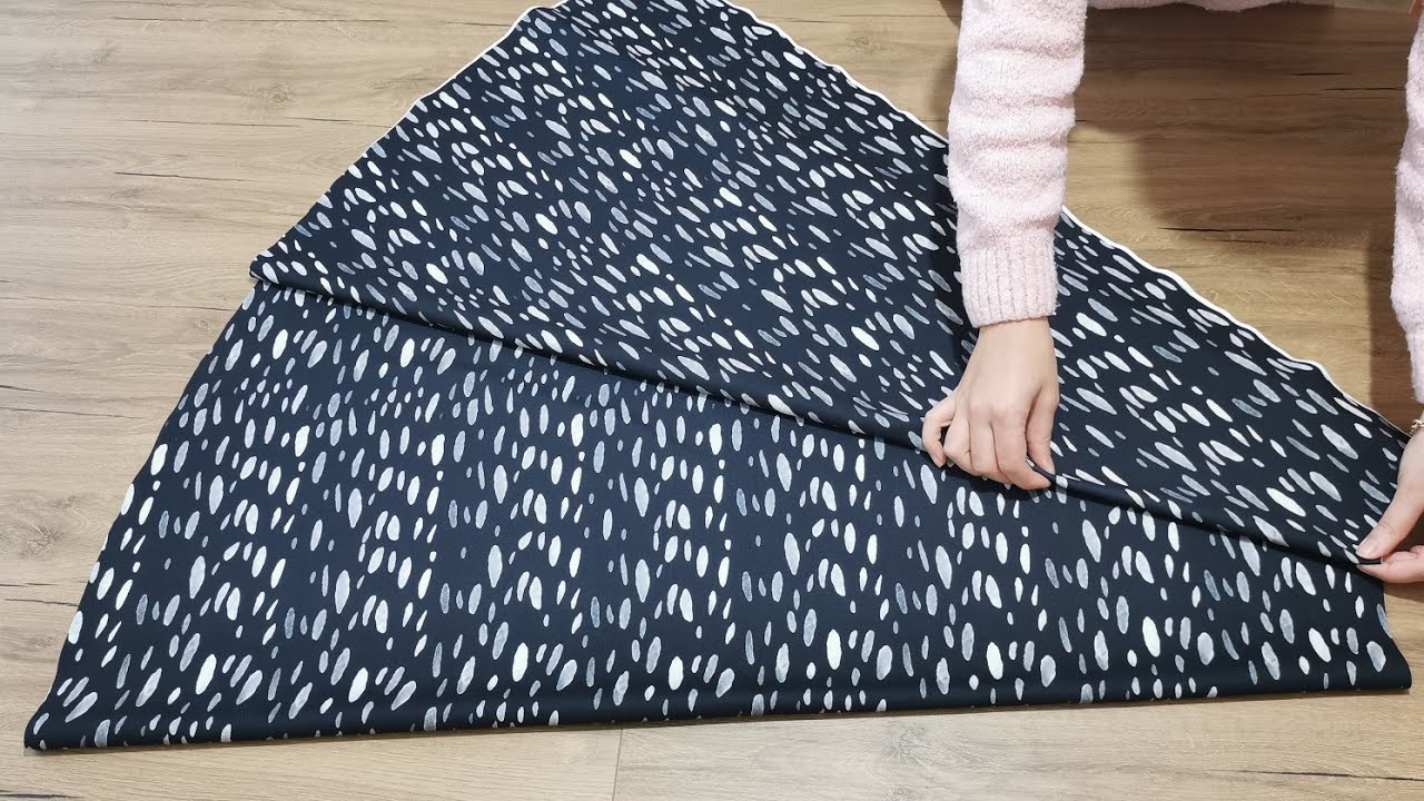 How to cut and sew a stylish full circle skirt