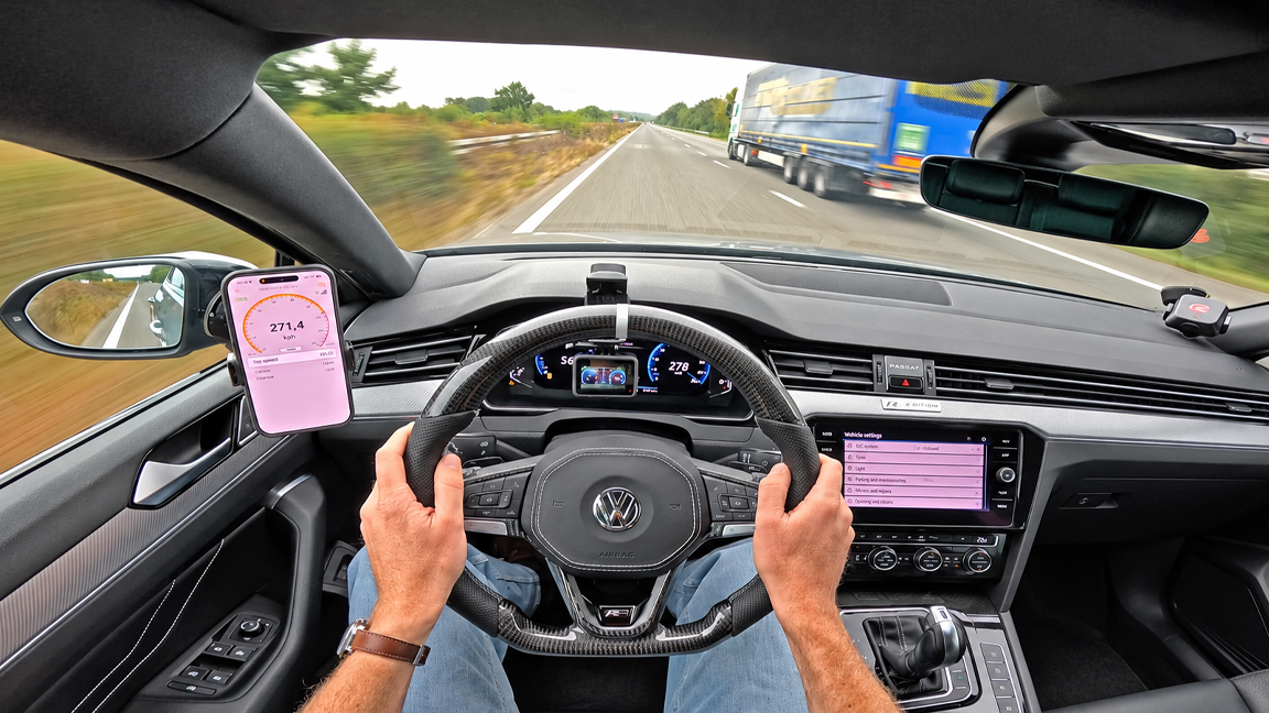La VW Passat è una vera sleeper sull'Autobahn senza limiti