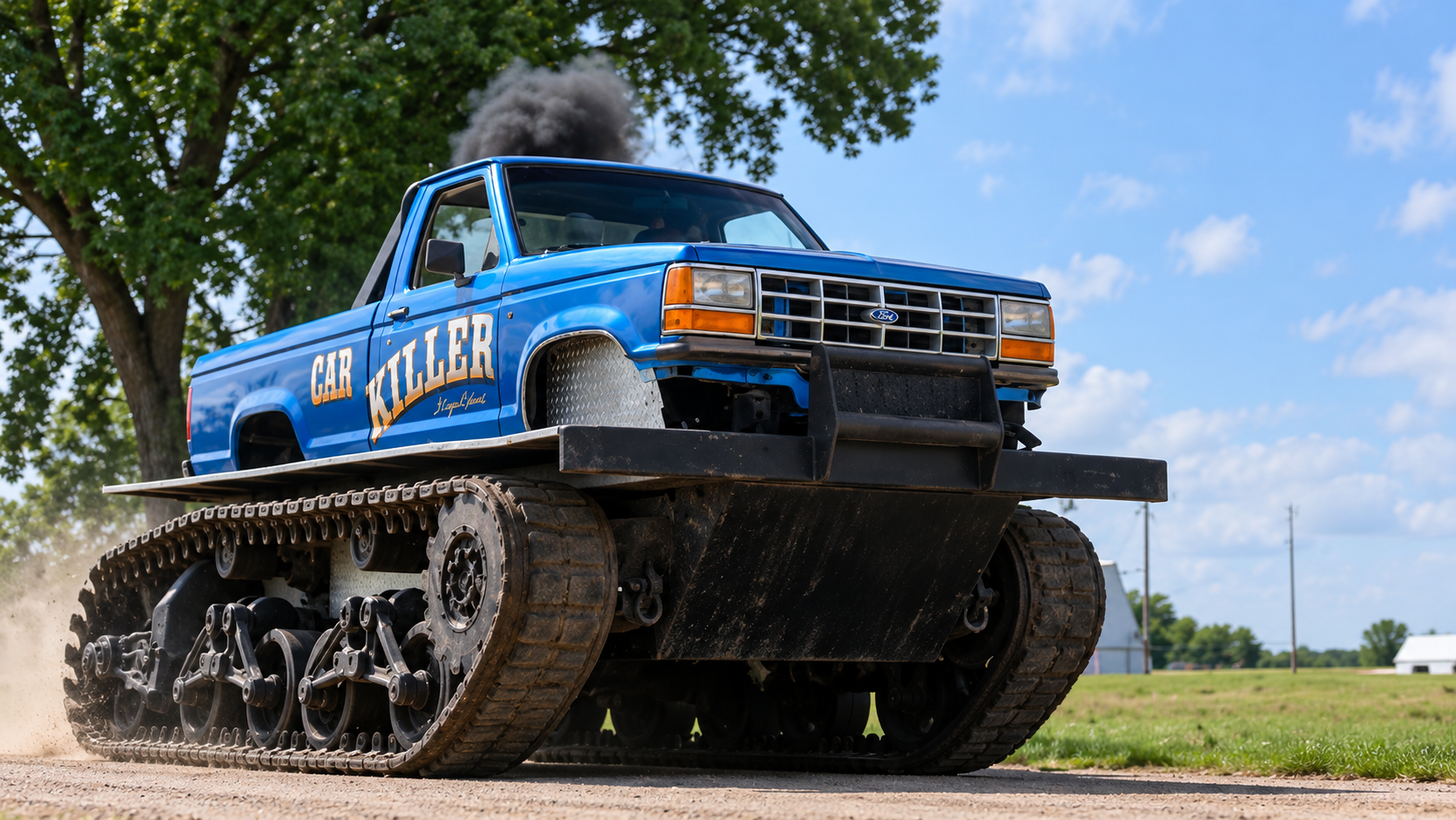 Swapping a 5.9L Cummins into a tank built from a Ford Ranger