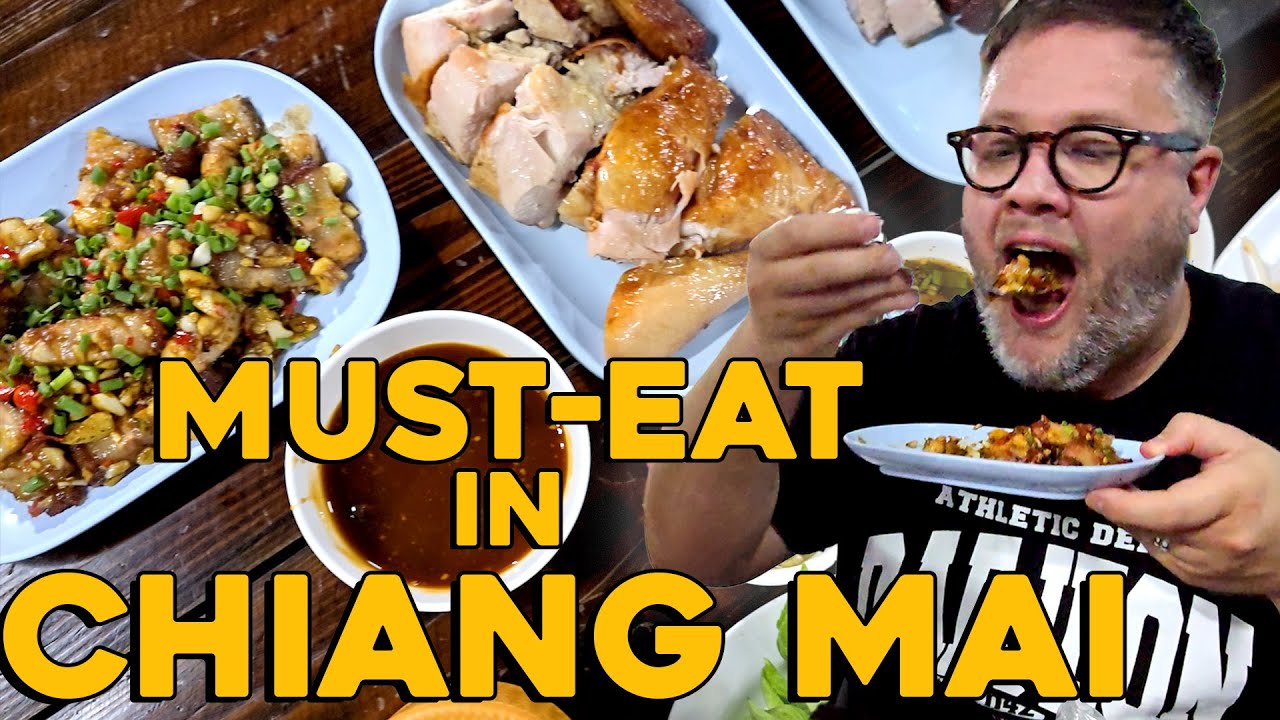 Chiang Mai street food: Crispy pork and sticky rice