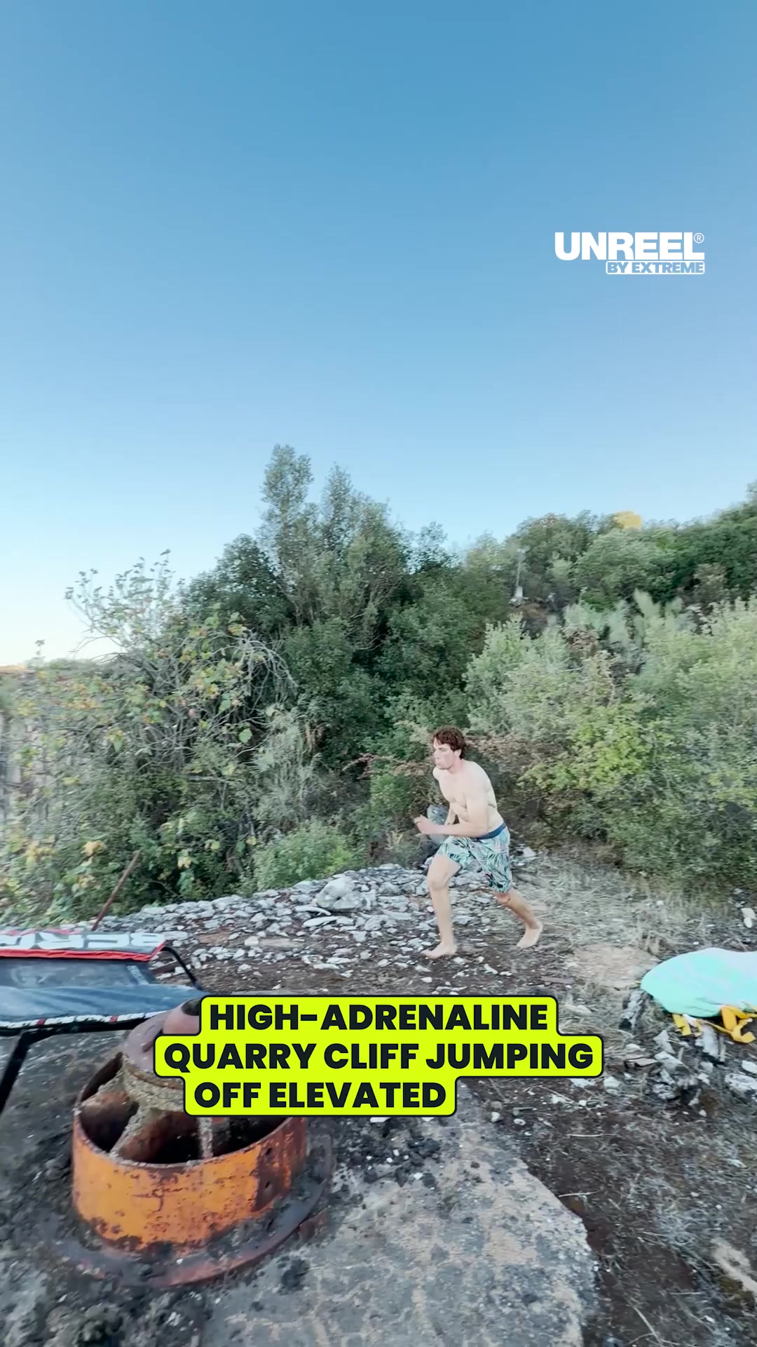 Quarry cliff jumping mayhem: front flips & extreme launches | UNREEL BY ...