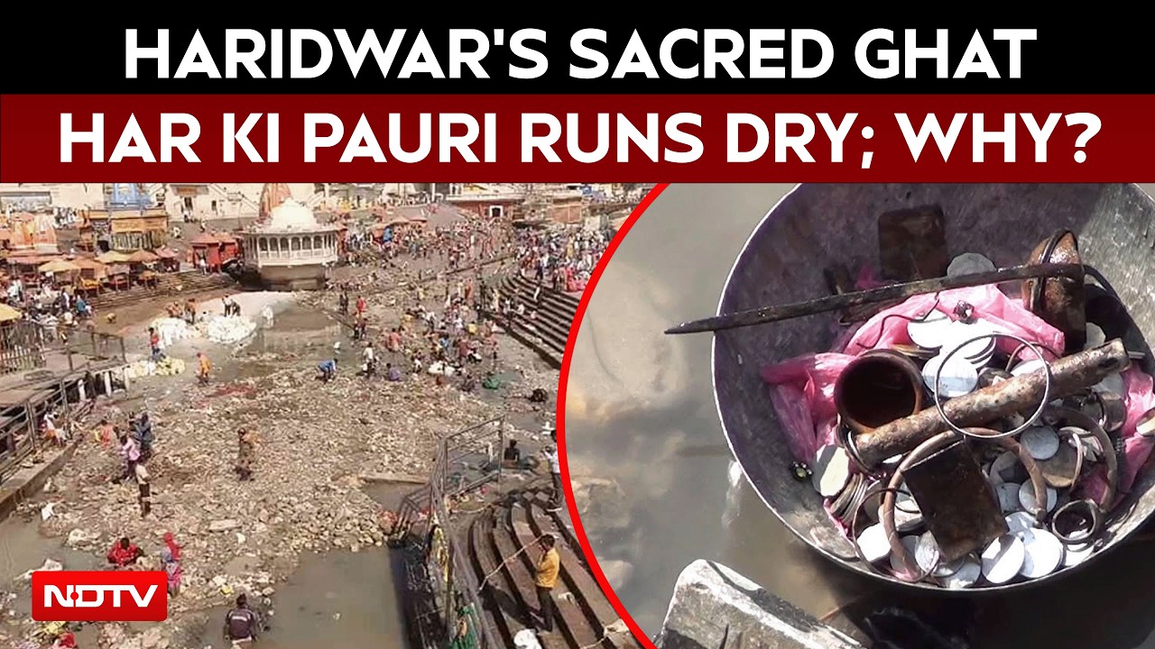 Haridwar's Har Ki Pauri Runs Dry As Ganga Water Level Dropped, Devotees ...