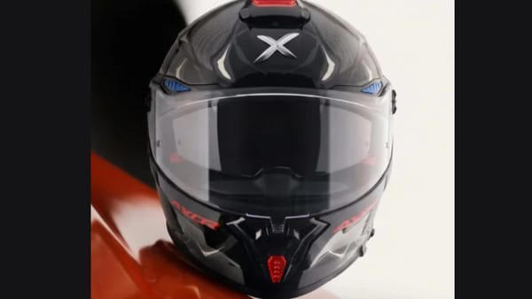 Axor Agera full-face helmet launched with aerodynamic spoiler, pinlock ...