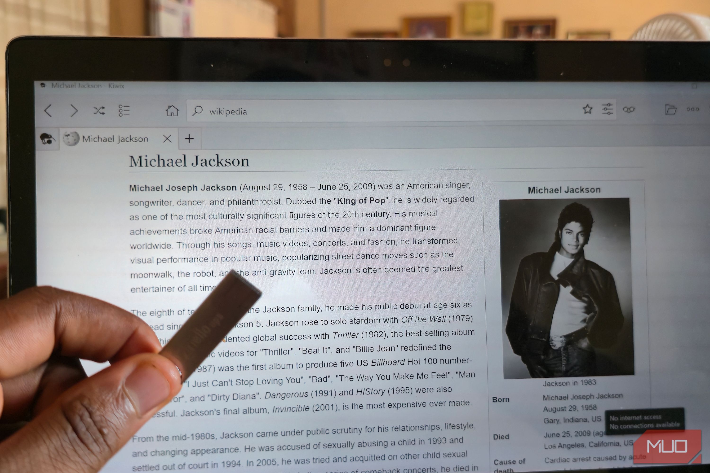My USB drive carries Wikipedia and a library that doesn't need Wi-Fi