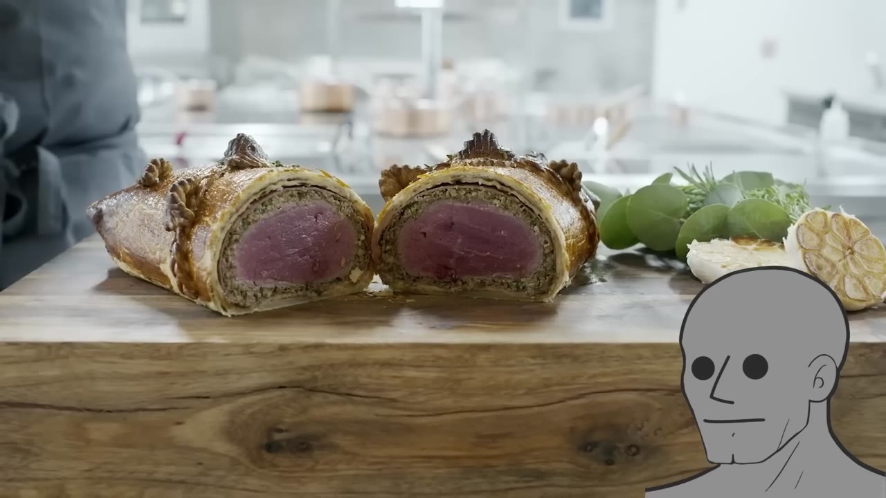 He followed an Italian beef Wellington tutorial without knowing what ...