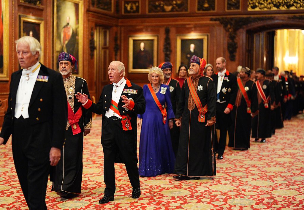 La gran noche de los Windsor junto al sultán de Omán: del menú typical ...