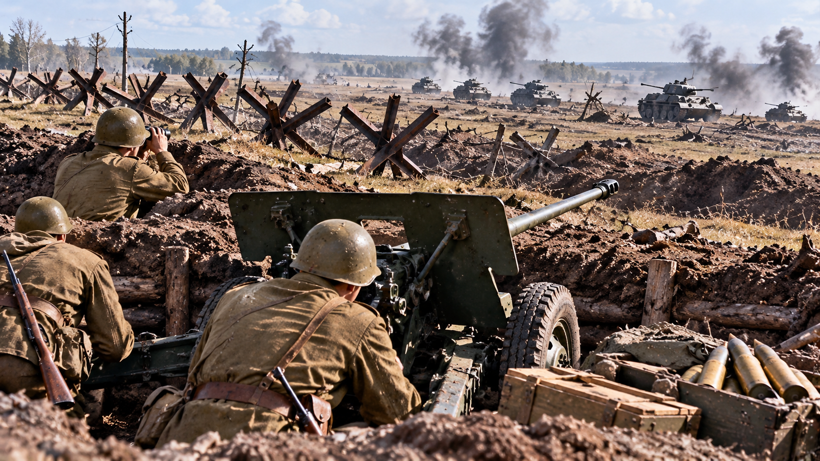 The Soviet defense that stopped Hitler's northern offensive at Kursk