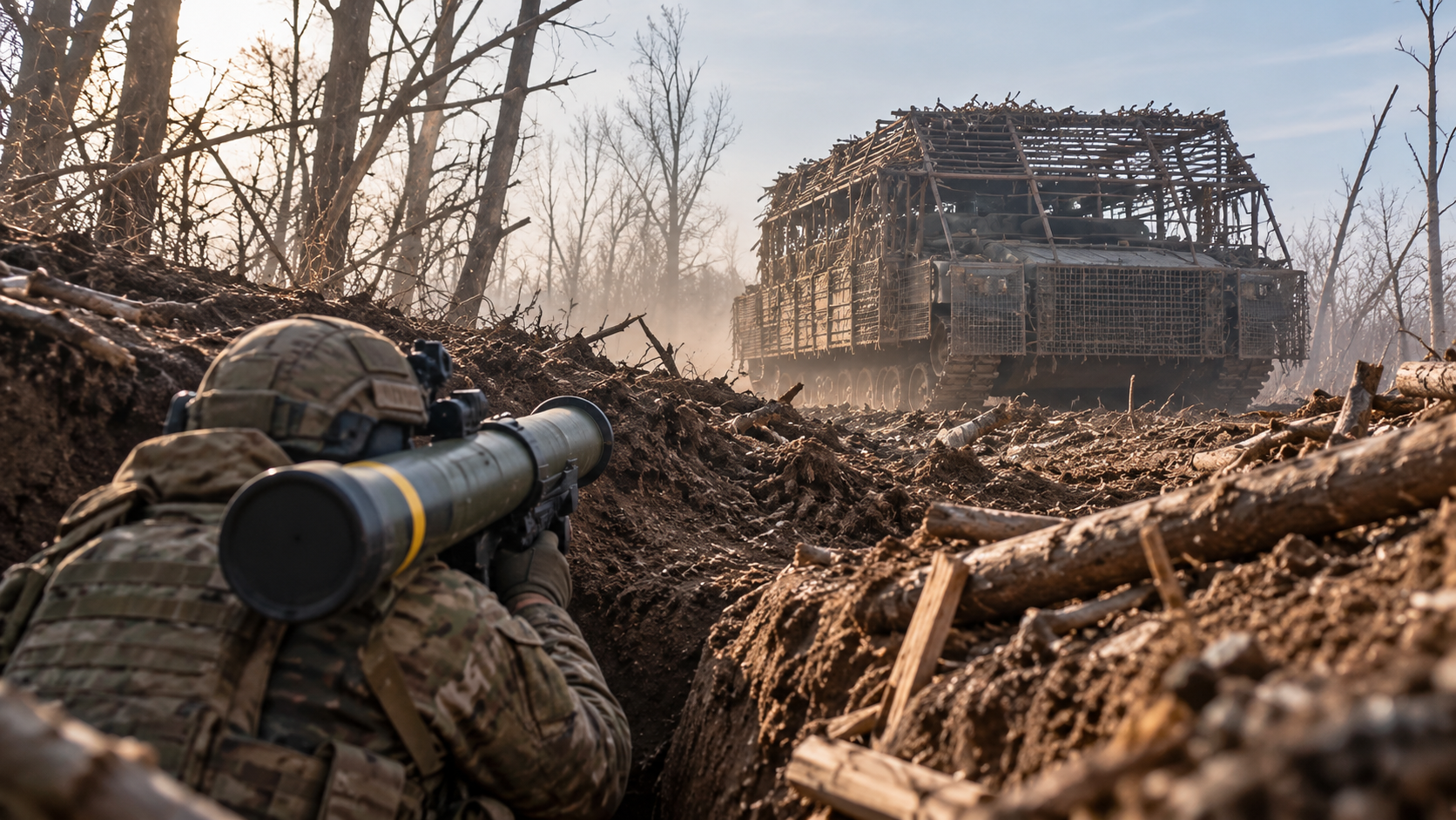 Sehen Sie, wie ein russischer Schildkrötenpanzer 15 ukrainische FPV ...