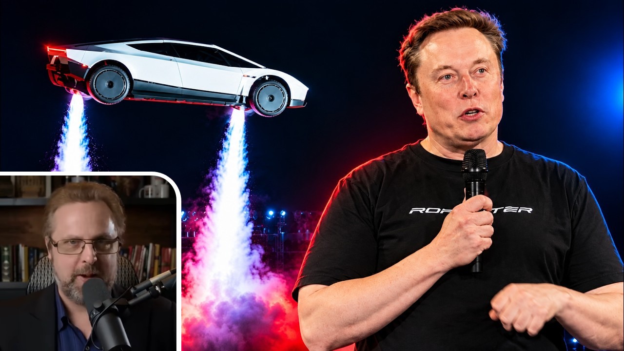 Elon Musk unveils Tesla's flying Roadster prototype - claims the car ...