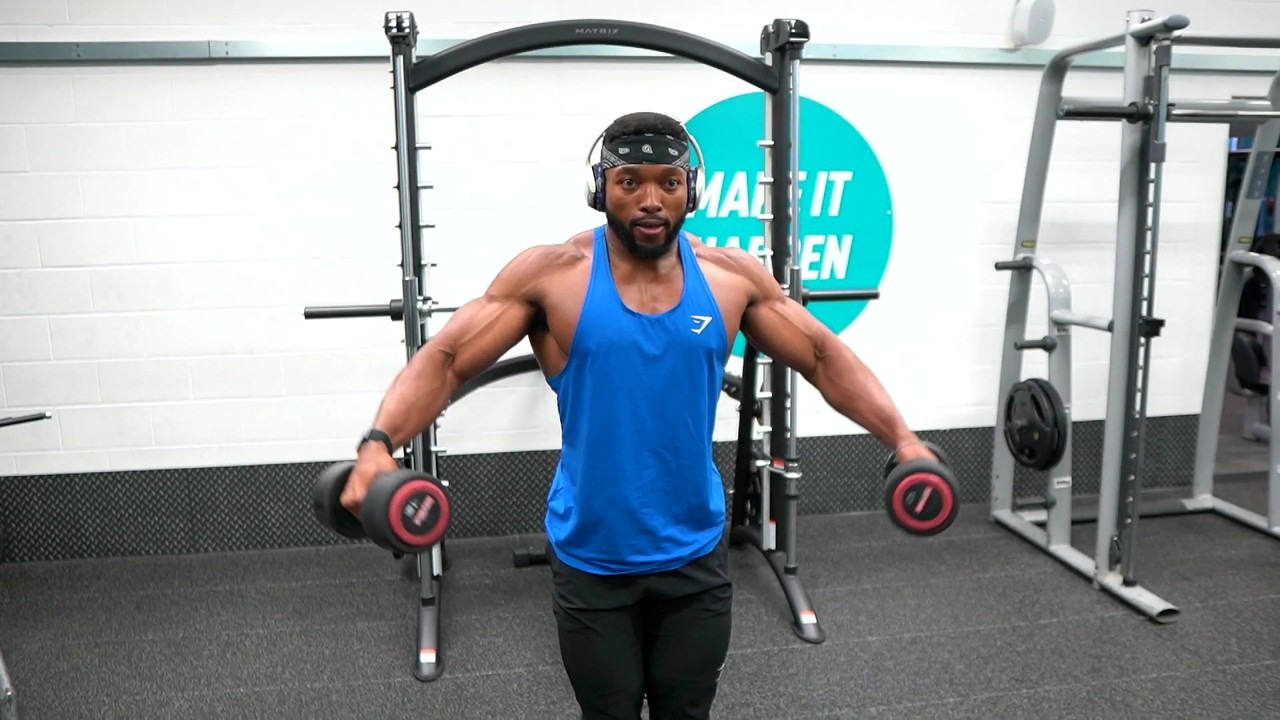 Obi Vincent trains chest, shoulders, and triceps in a push workout