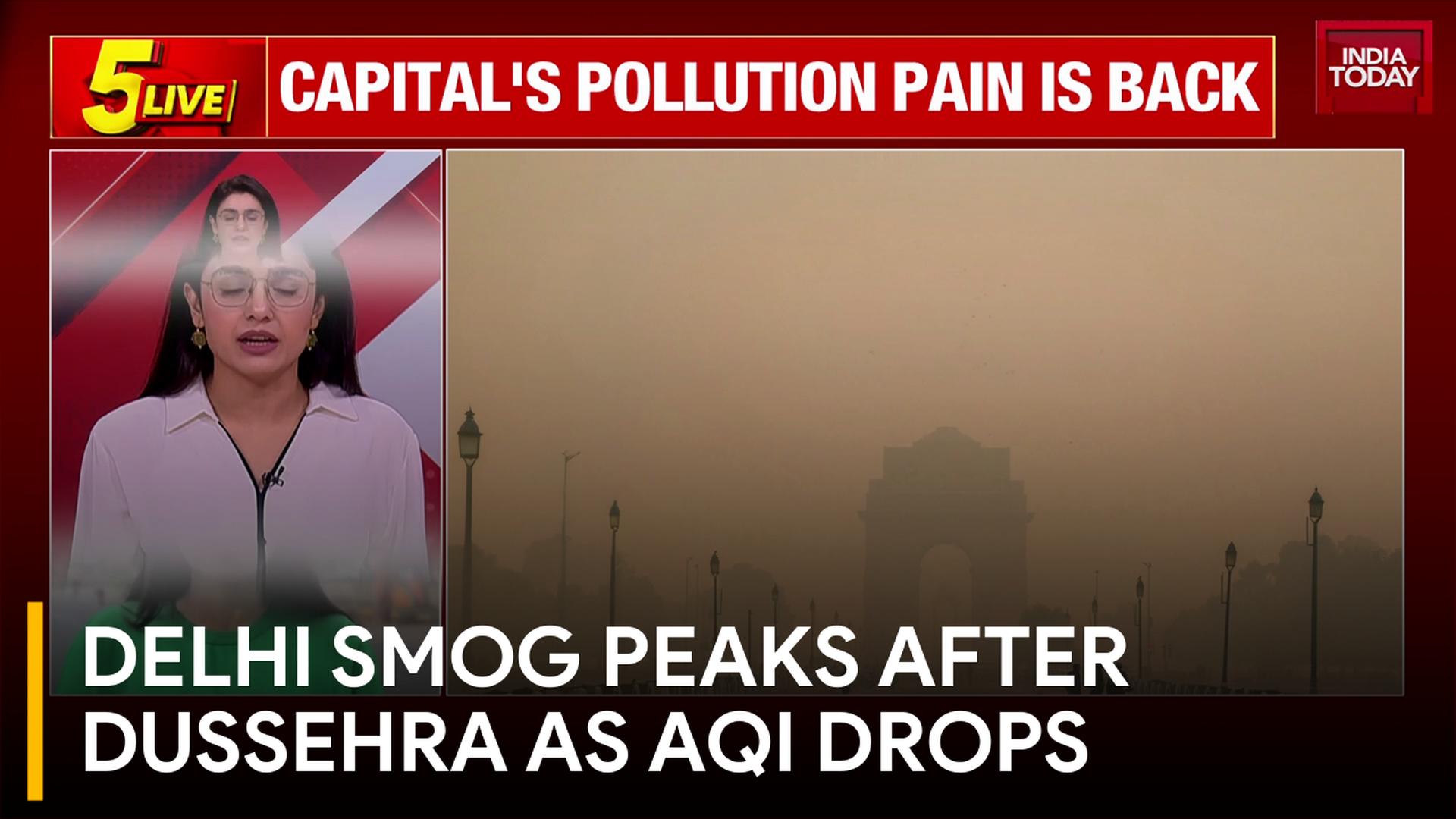 Delhi air quality worsens after Dussehra, AQI crosses 200 as GRAP 1 ...