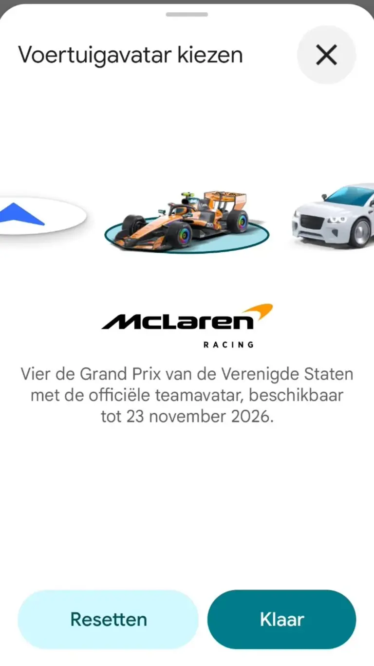 Zo verander je jouw Google Maps-pijl in een F1-auto