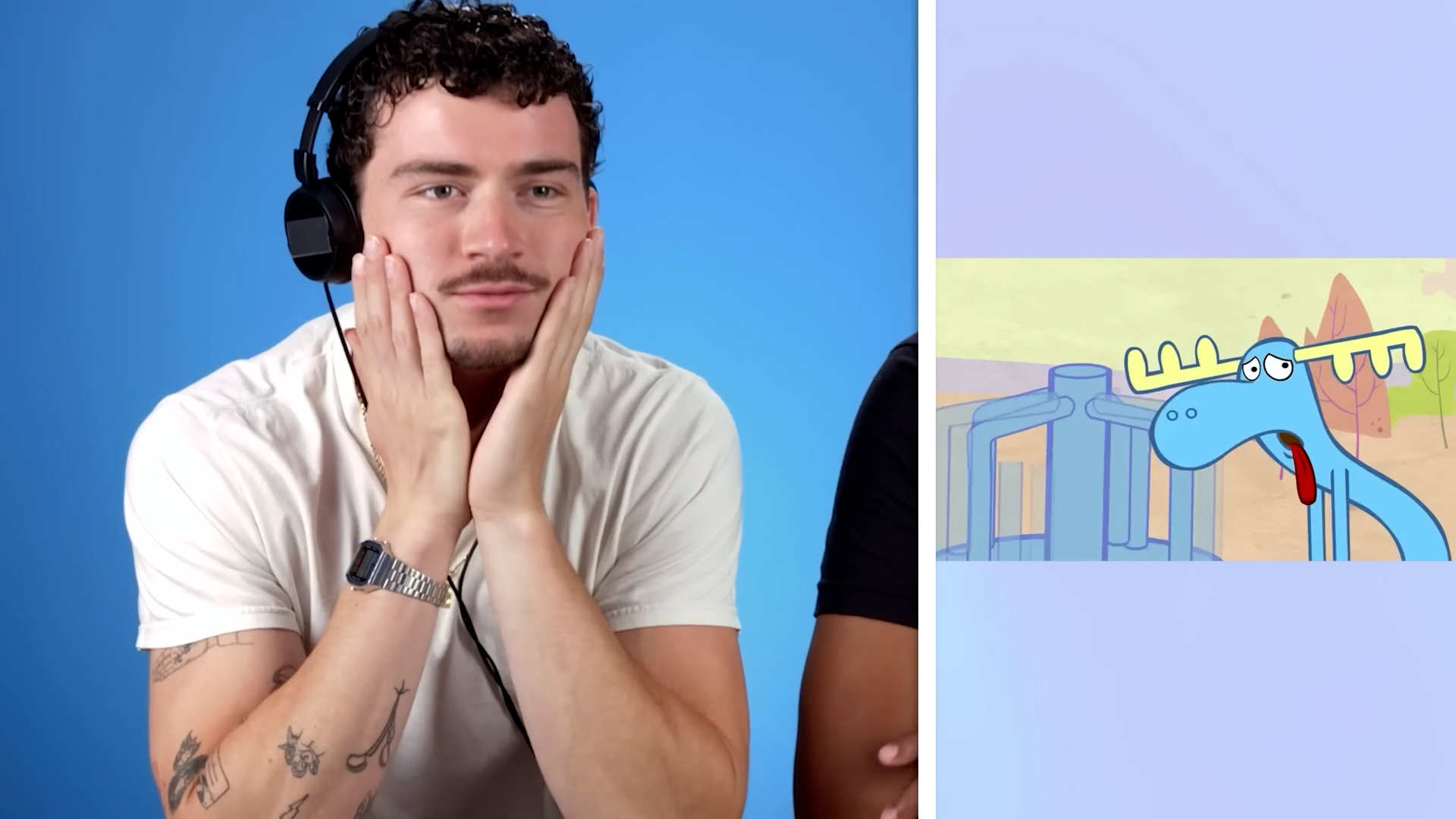 Players try not to laugh at the wildest moments in television animation