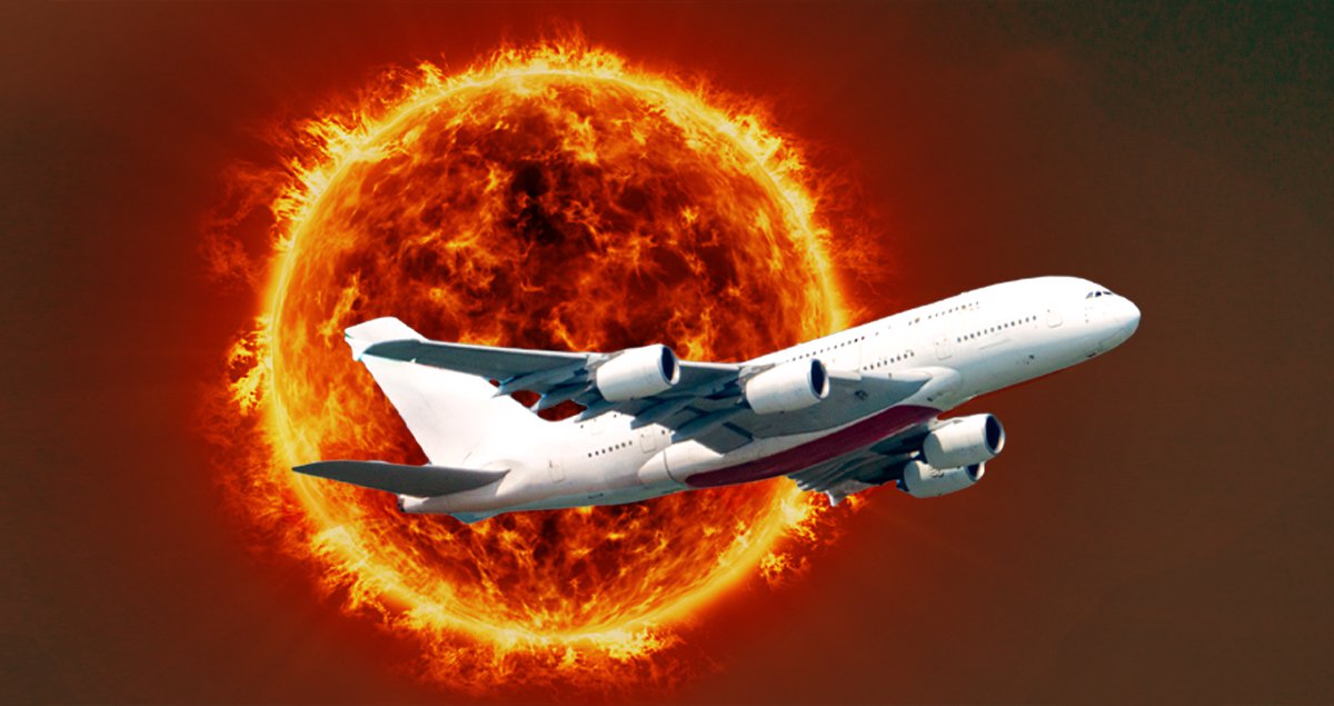 Solar storm fears as 'modest' flare soaks plane with 1.5 times more ...