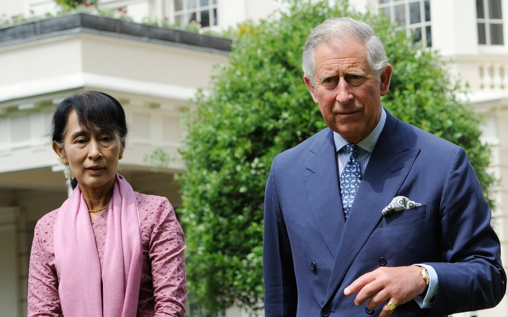 King Charles criticised by Aung San Suu Kyi's son