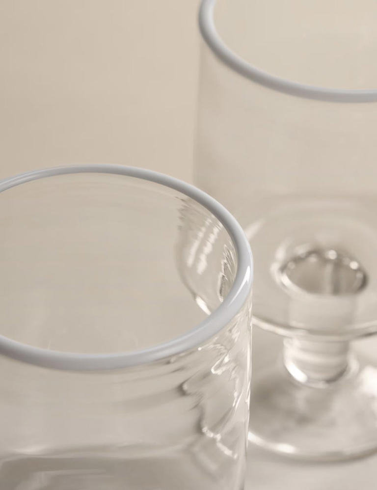 The 'coloured rim wine glass' is autumn's chicest table upgrade – and M ...