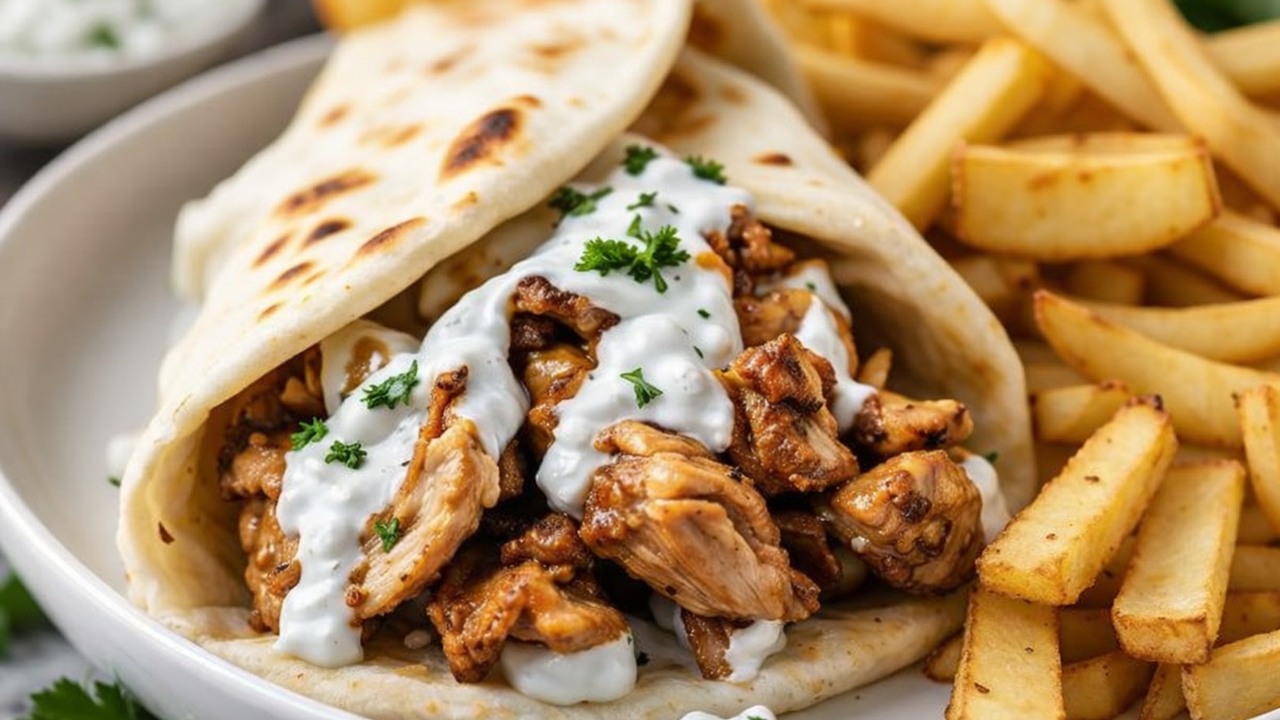 Skip the delivery menu and make room for homemade chicken gyros