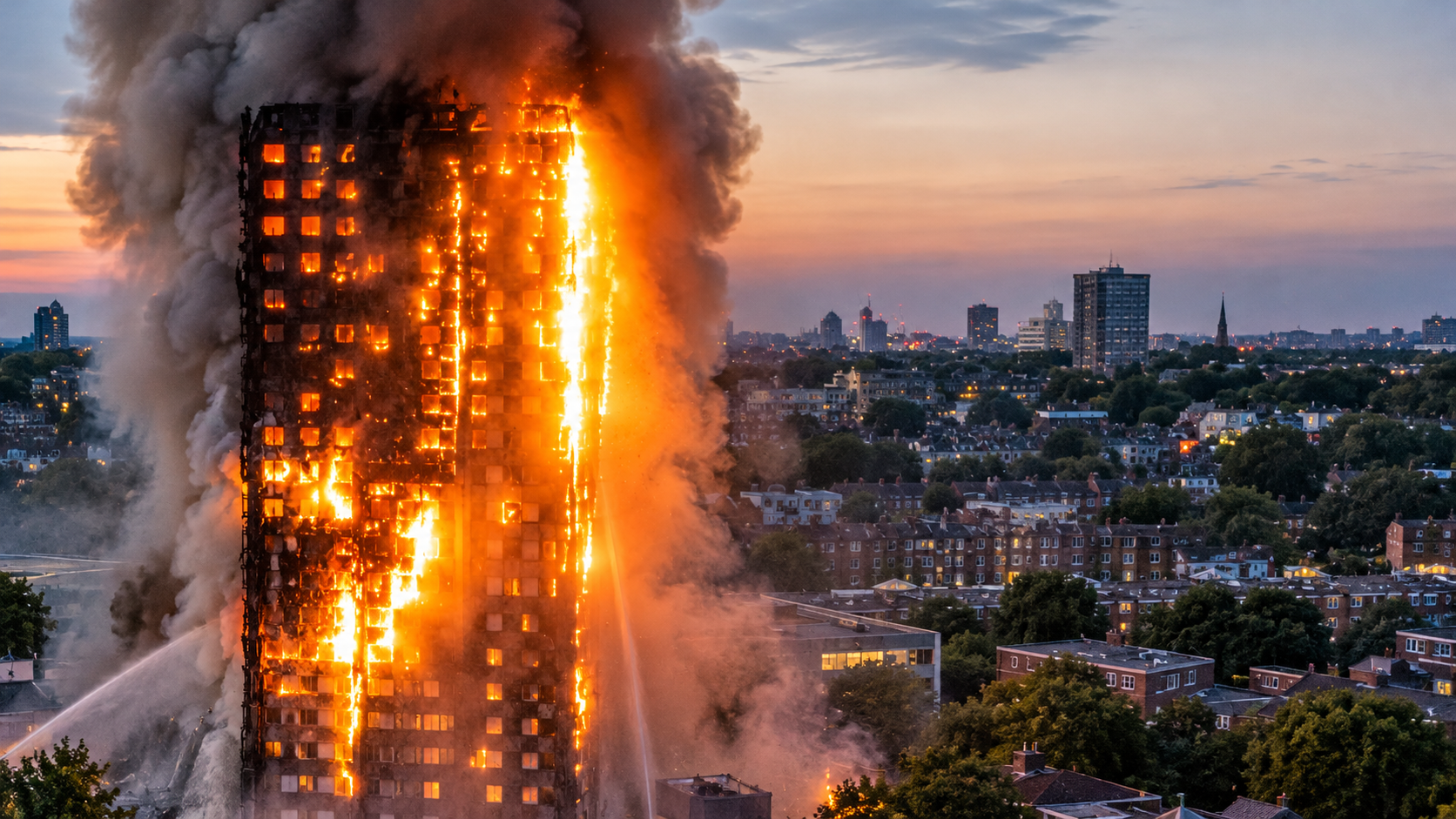 Watch how a kitchen fire spread up London's 24-story Grenfell Tower in ...