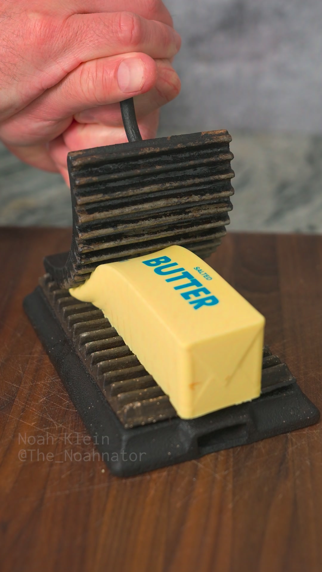 Hand press vs. butter