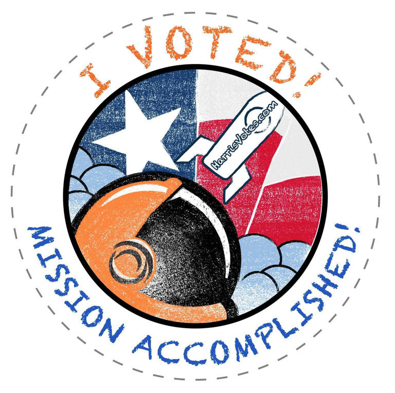 Need a reason to vote? How about Harris County's new sticker?