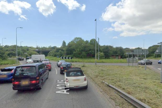 Severe delays on busy route with multiple lanes closed