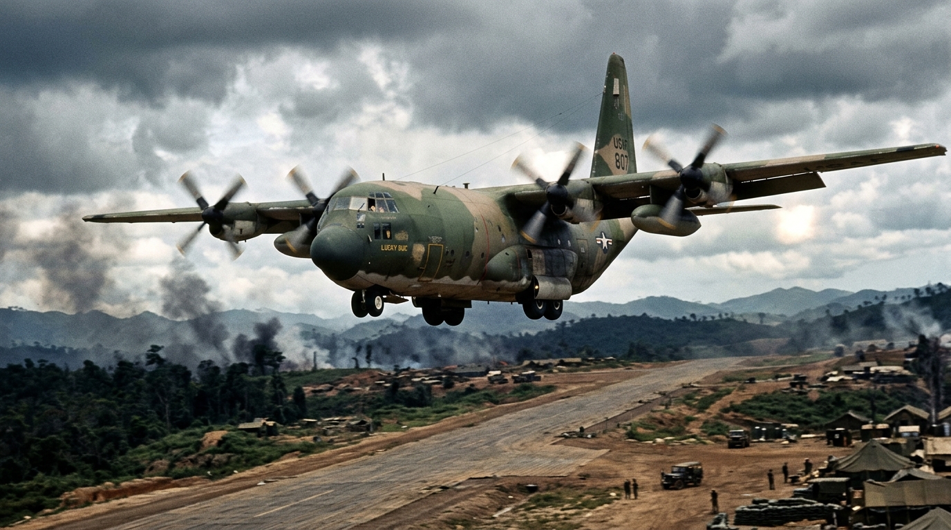 The C-130 Hercules that rescued 100 people from Camp Duc under fire