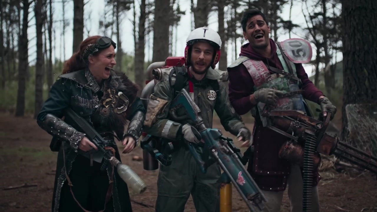 Brynley poses as a noob and traps Rowan's crew in a survival game