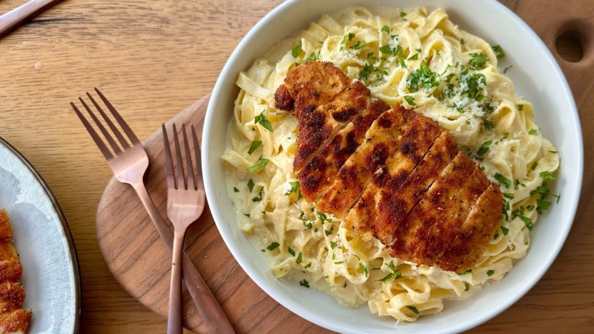 Ultra creamy chicken fettuccine Alfredo recipe
