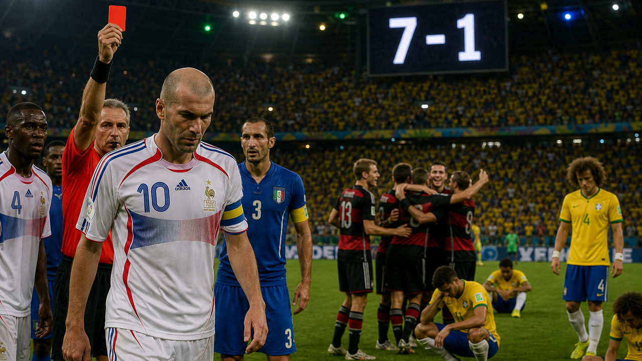 Brazil’s 7-1 collapse and Zidane’s red card shattered World Cup dreams