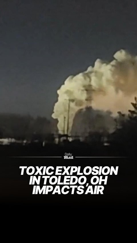 Chemical explosion in Toledo, OH fills air with toxic plume, fog