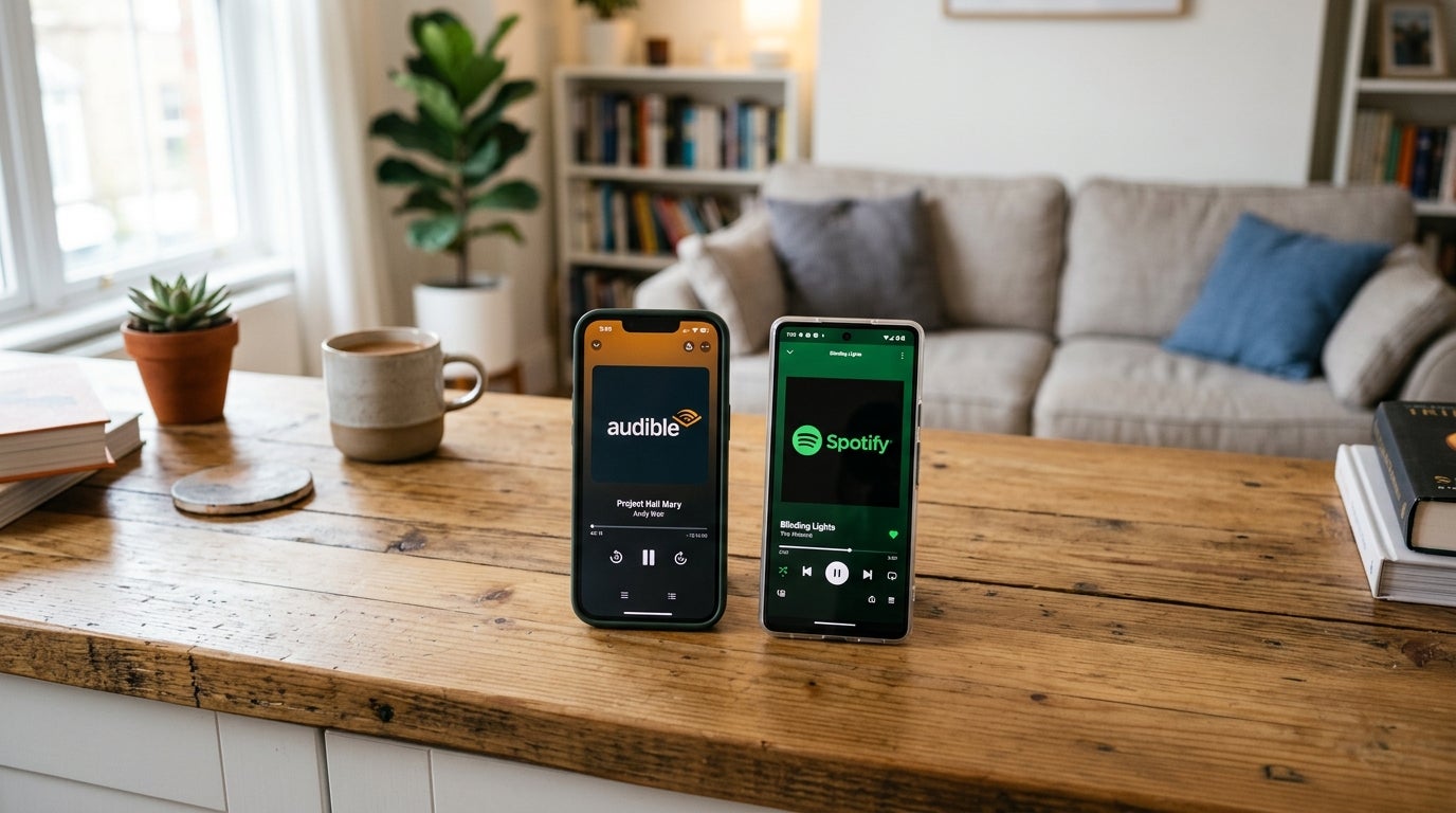 Audible vs Spotify - which is best for audiobooks, music?