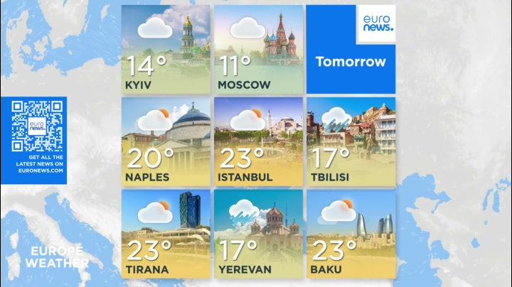 Weather Europe tomorrow (2026/10/21)