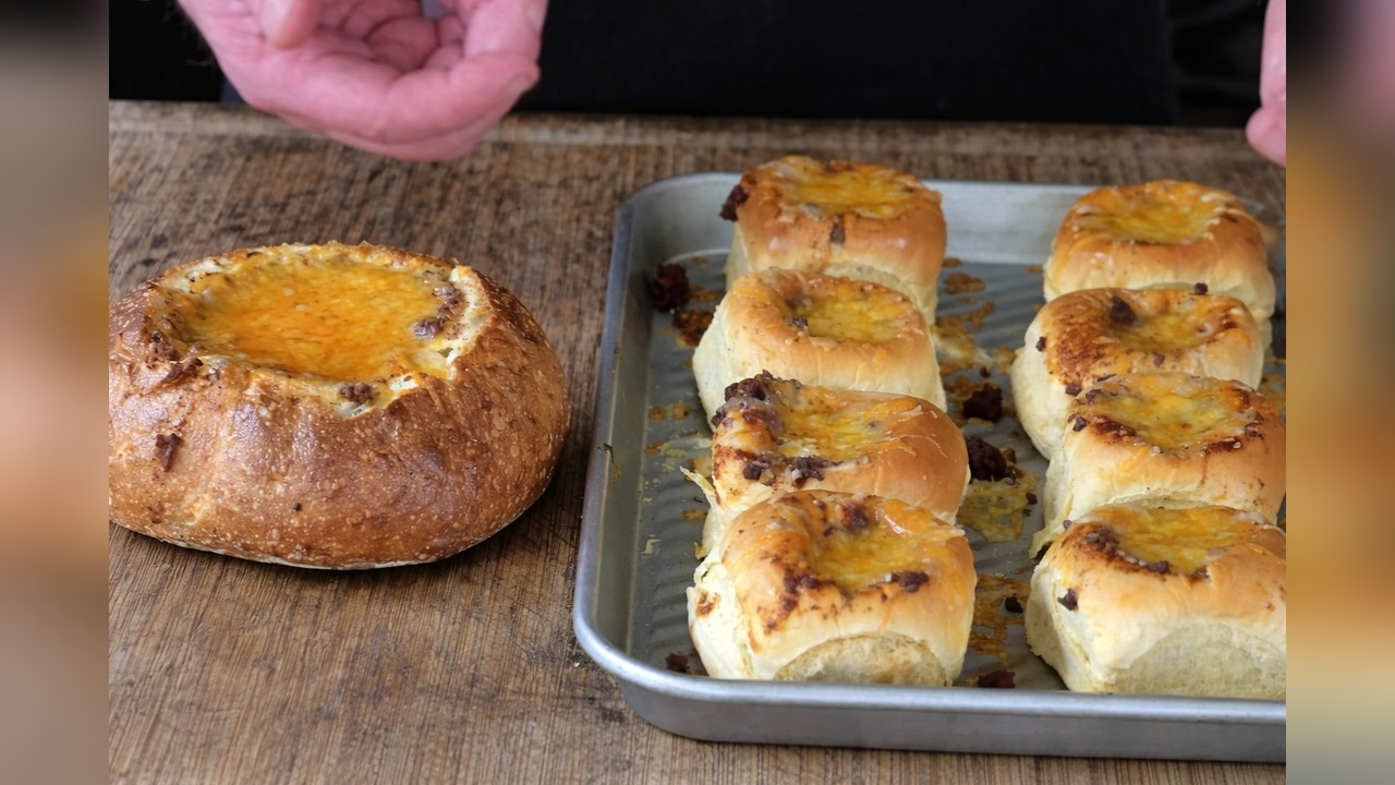 Bobby Fame makes beef stuffers with chili and cheddar