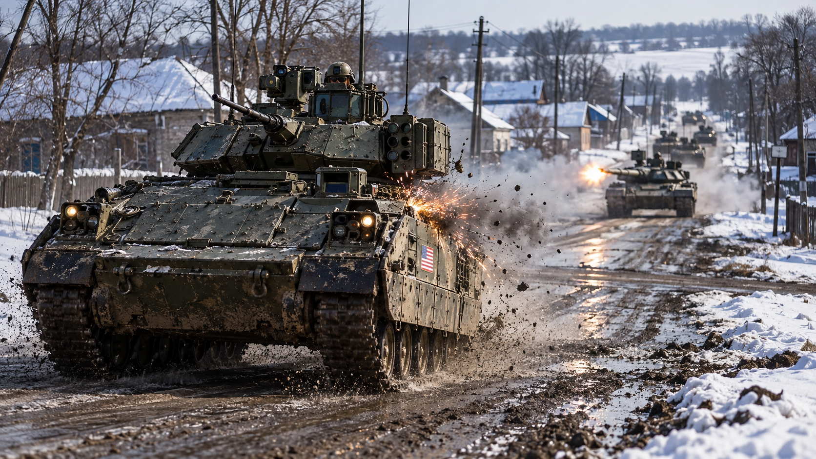 Russian Tank Hit Ukraine's American M2 Bradley - The Commander Says His ...