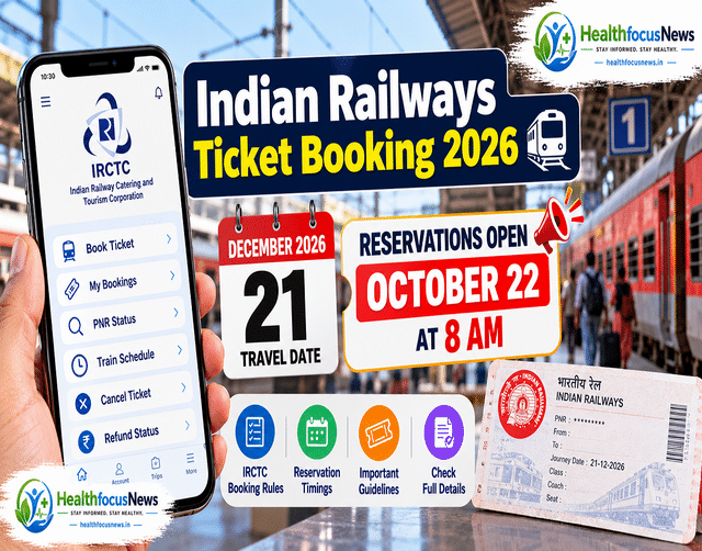 Indian Railways ticket booking 2026: December 21 reservations open ...