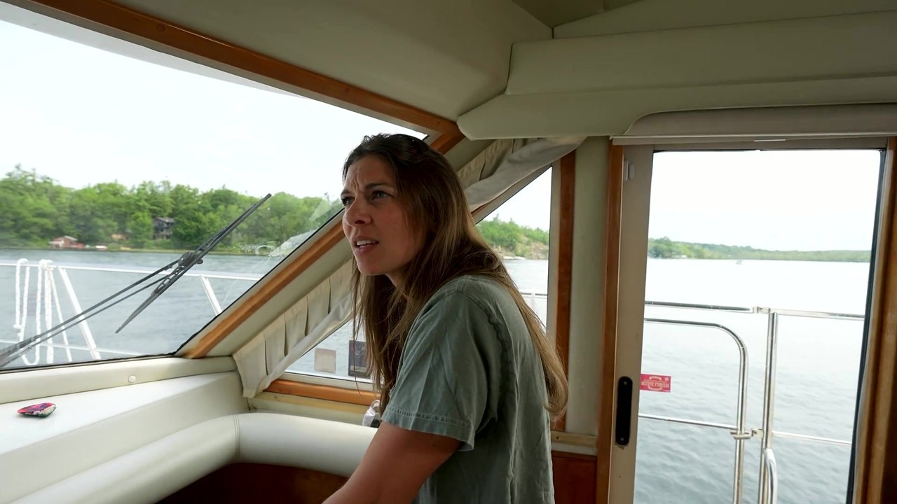 Great Loop crew takes their boat on the Big Chute Marine Railway