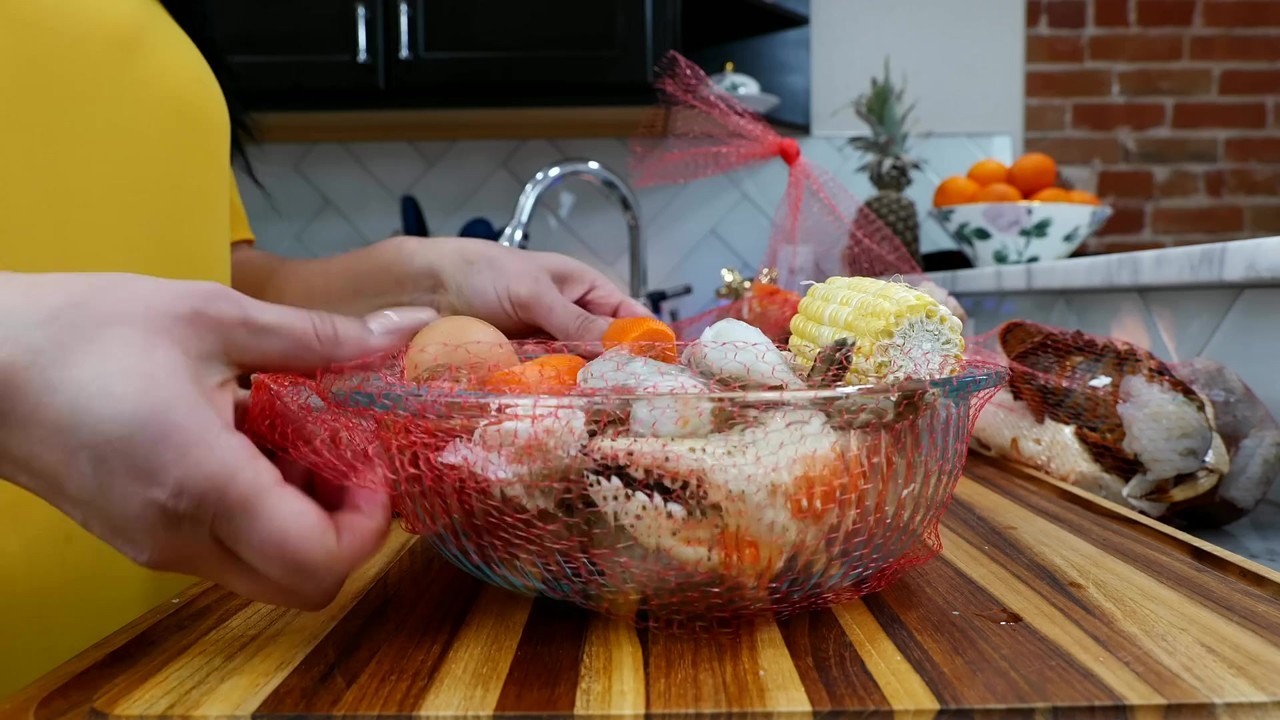 Stephanie and Cloud make birria seafood boil with lobster, crab and shrimp