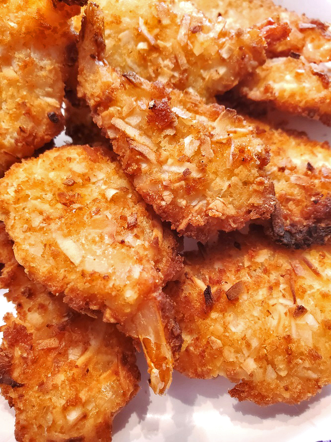 Island baked coconut shrimp