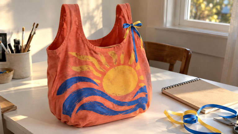 How to turn an old T-shirt into a tote bag with no sewing