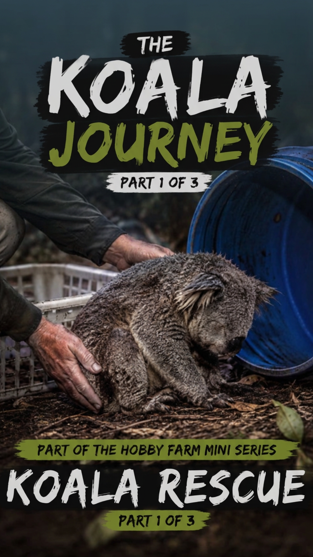 Inside a koala rescue on a cold night