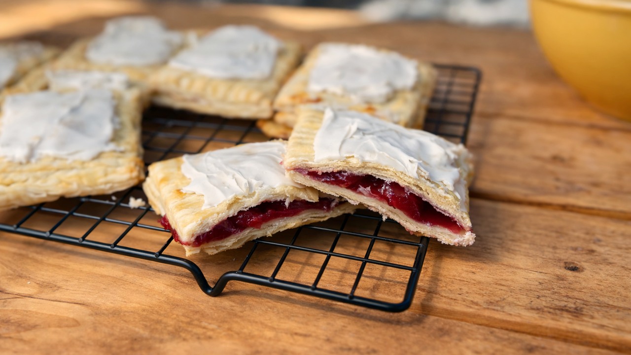A cowboy baked homemade Pop-Tarts over coals with two childhood ...
