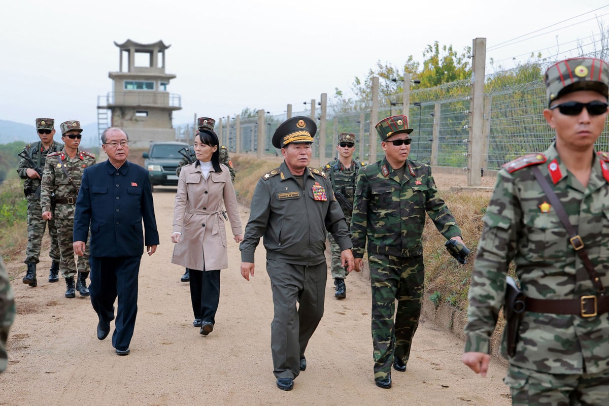 Kim Jong Un’s sister issues stark threat on visit to border with South