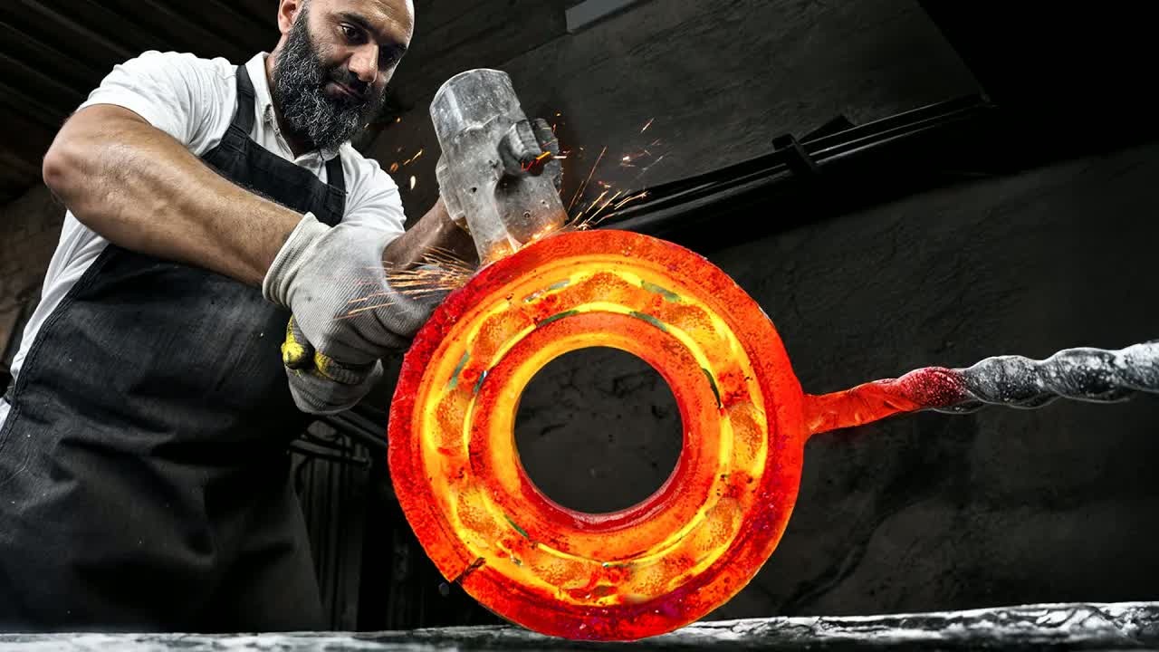 Forging masterpieces: crafting unique knives from steel and bearings