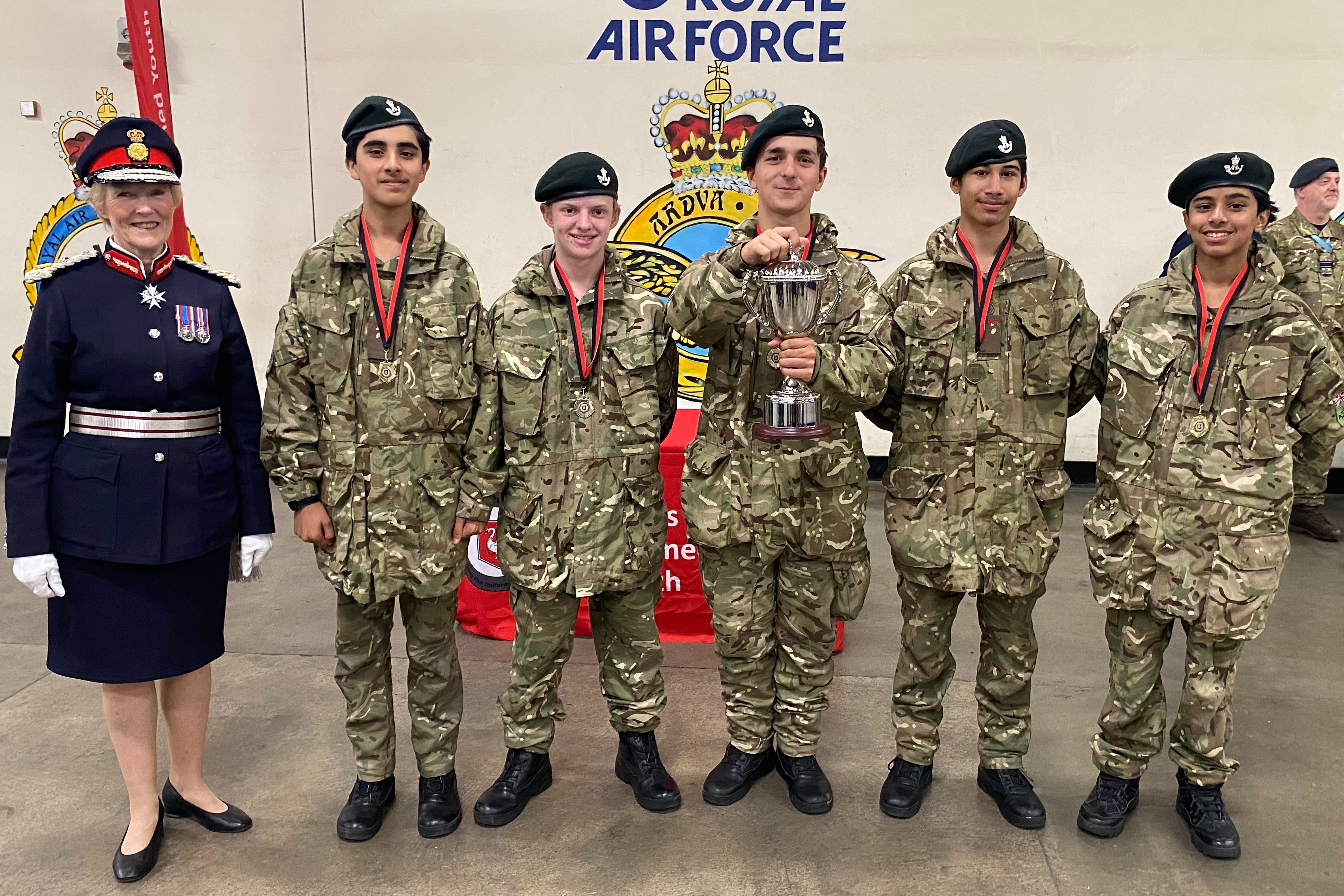 Wycombe team wins Bucks' County Cadet Challenge at RAF Halton