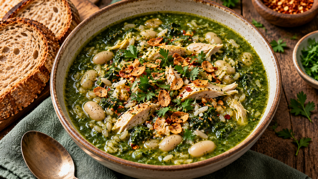 Swamp soup recipe: Easy green soup in 25 minutes