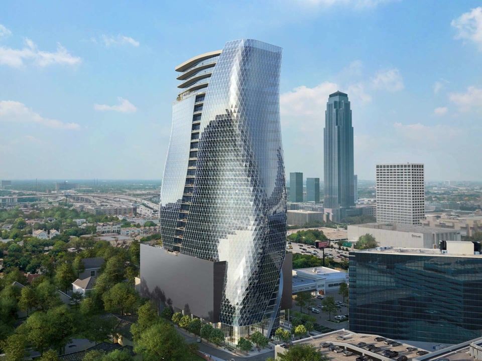 A twisting, shimmering tower is coming to Houston's Galleria area