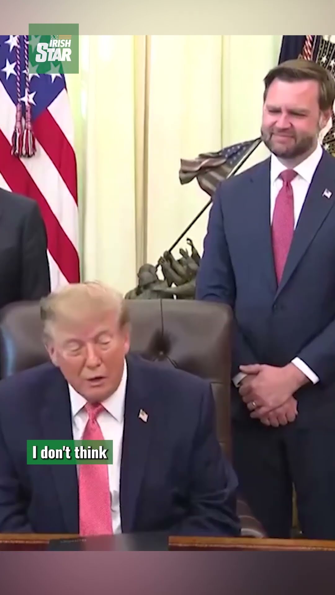 JD Vance's awkward laugh as Trump refuses endorsement
