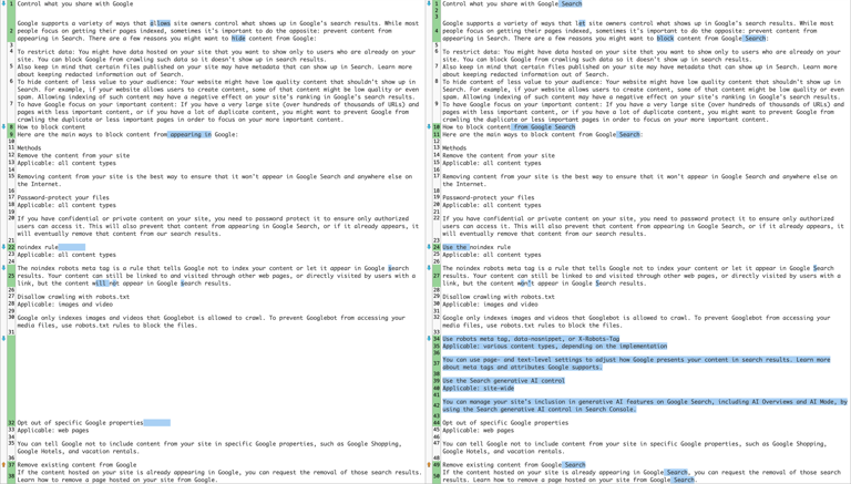 Google has updated its document on how to block Google Search