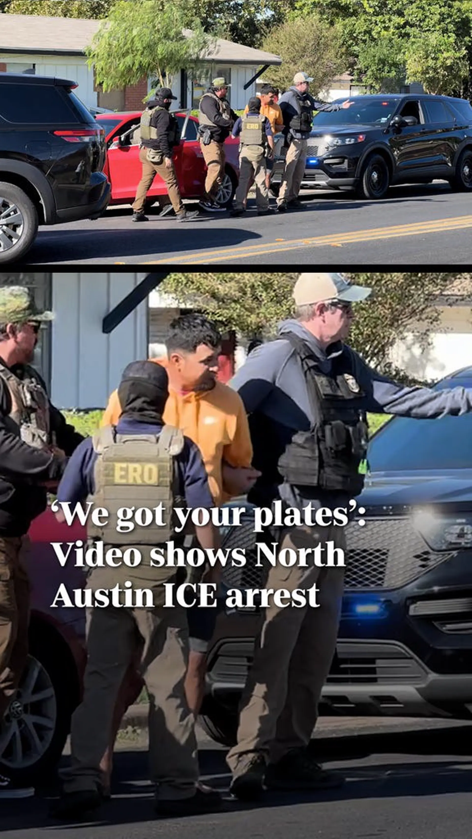 We got your plates: Video shows North Austin ICE arrest