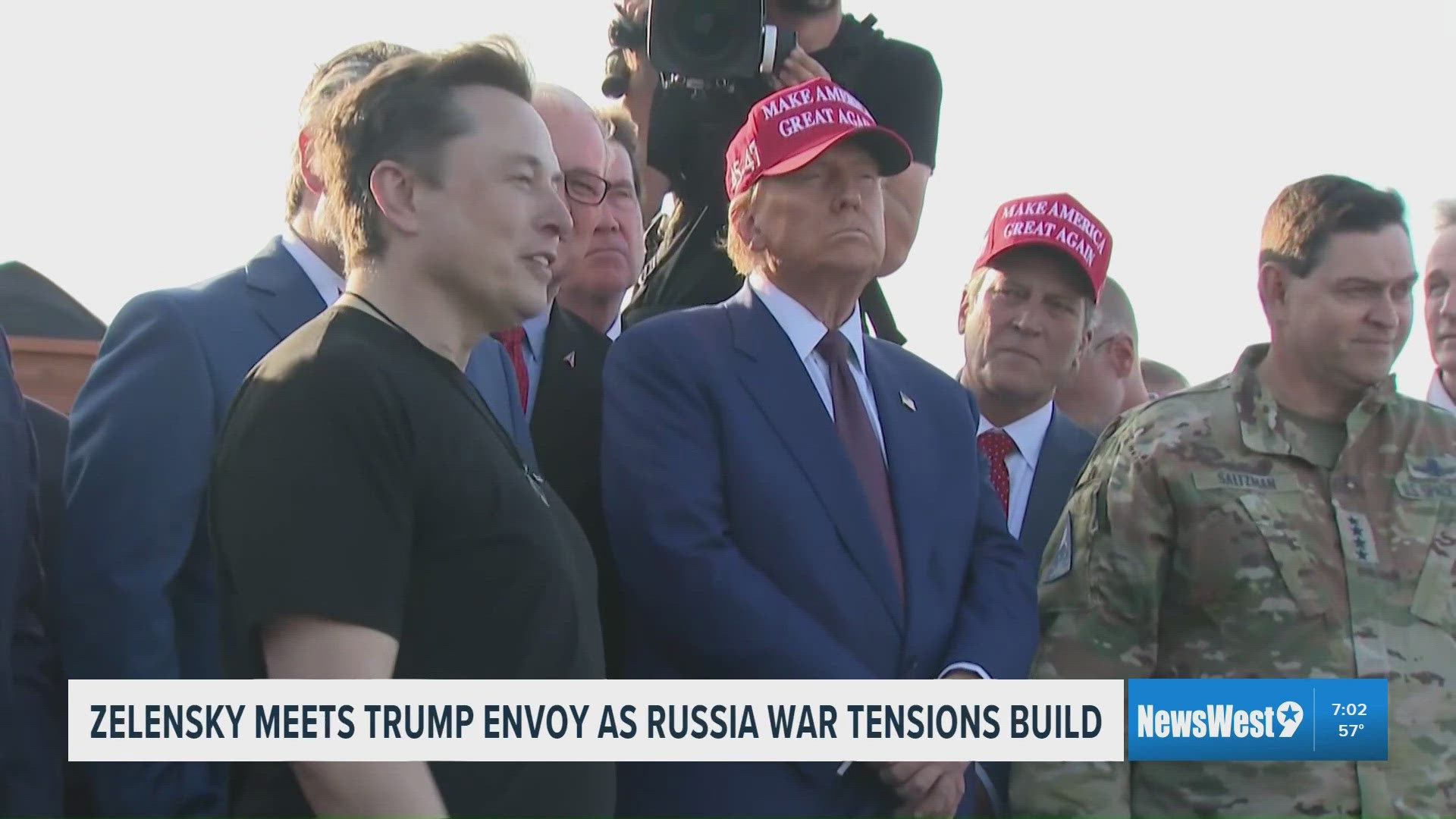 Zelensky meets Trump envoy as Russia war tension builds